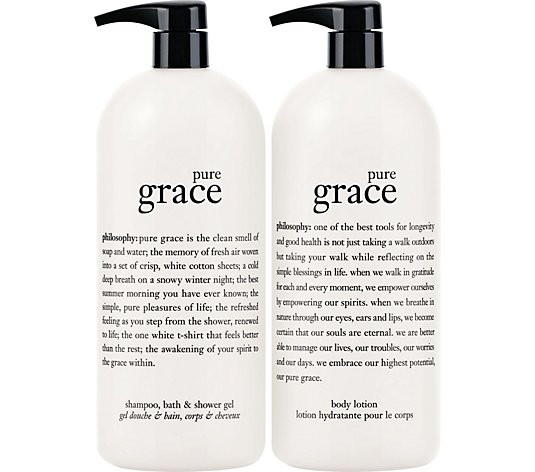 philosophy super-size fragrance 3-in-1 gel & body lotion duo | QVC