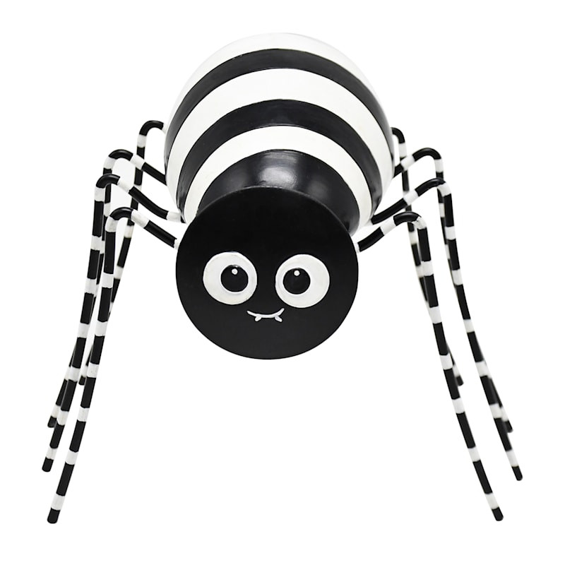 Tricky Treats Black & White Spider Tabletop Decor, 7.5" | At Home