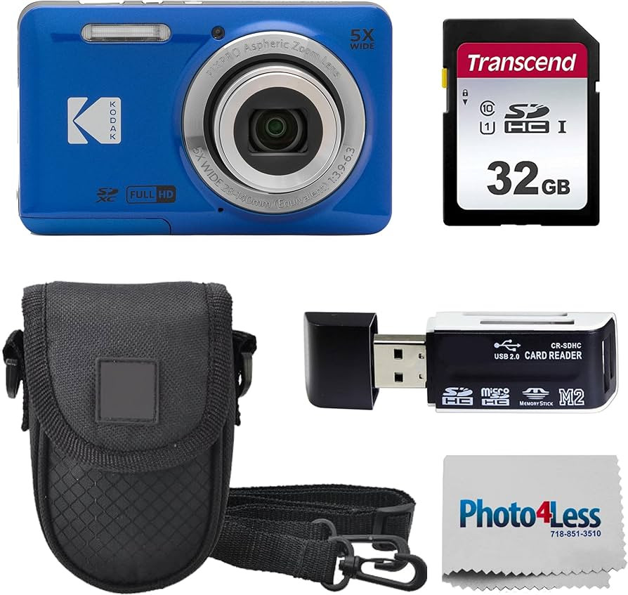 KODAK PIXPRO FZ55 16MP Digital Point & Shoot Camera, 5X Optical Zoom, 28mm Wide Angle, 1080P Full... | Amazon (US)