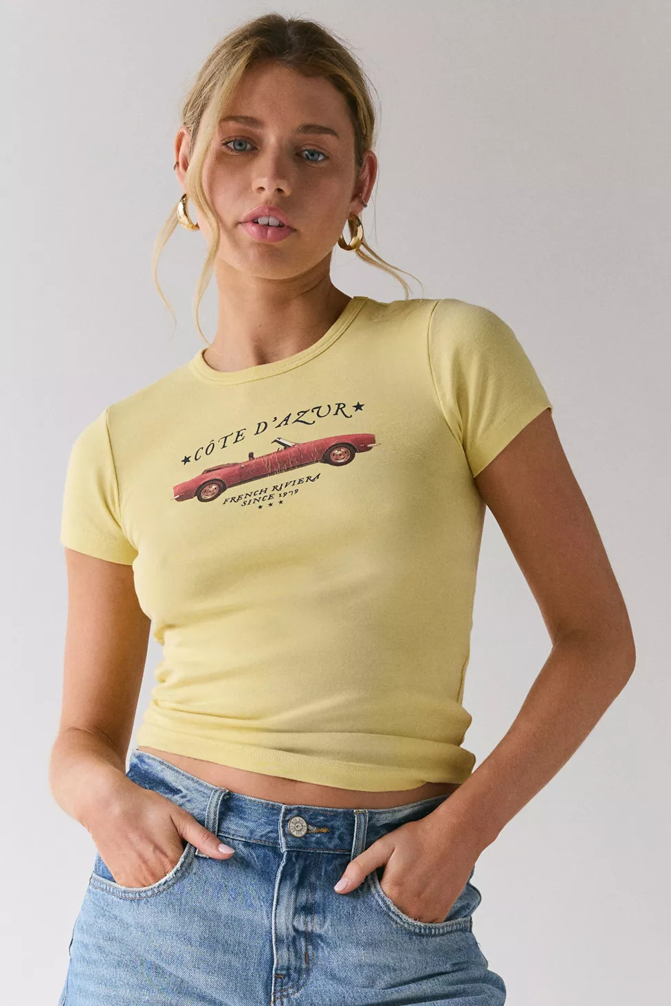 Sports Car Vintage Graphic Baby Tee | Urban Outfitters (US and RoW)