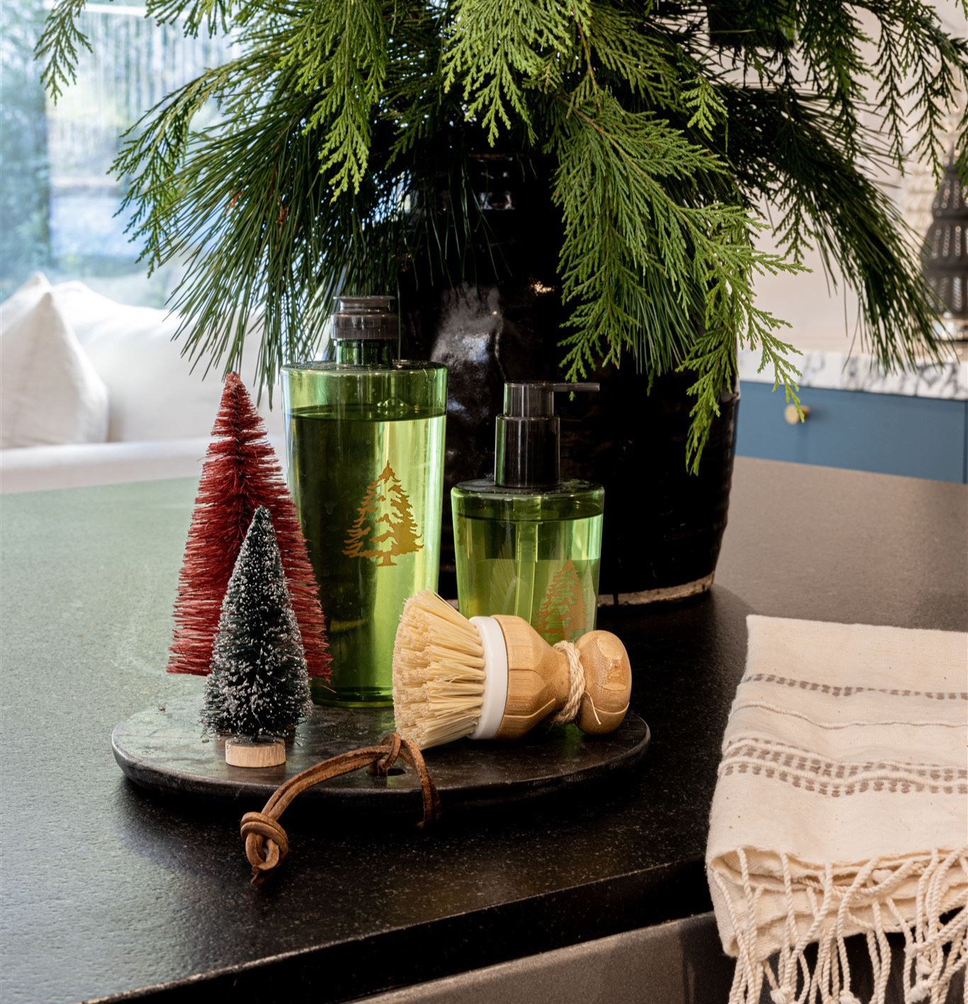 My kitchen sink at Christmas 

Christmas decor | simple holiday decor | Frasier fir soap | bottlebrush tree | kitchen sink 

#LTKhome #LTKHoliday #LTKSeasonal