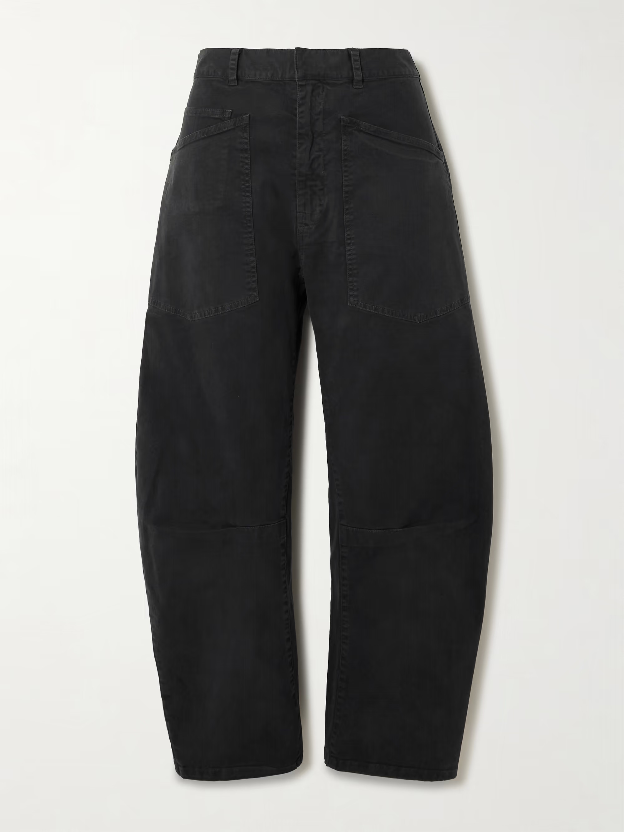 Shon cotton-blend twill barrel-leg pants | NET-A-PORTER (US)