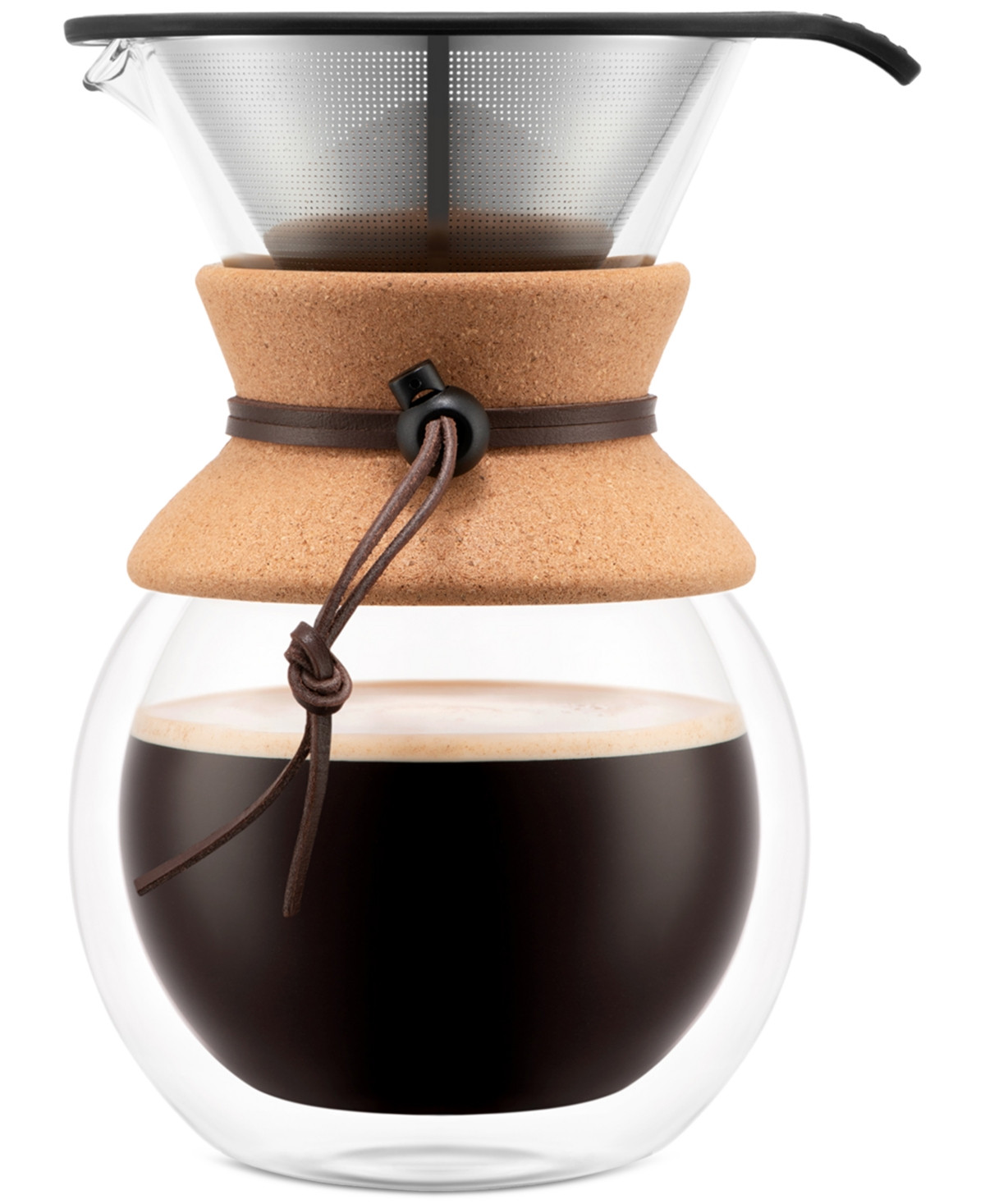 Bodum 34-Oz. Double Wall Pour-Over Coffee Maker - Clear | Macy's