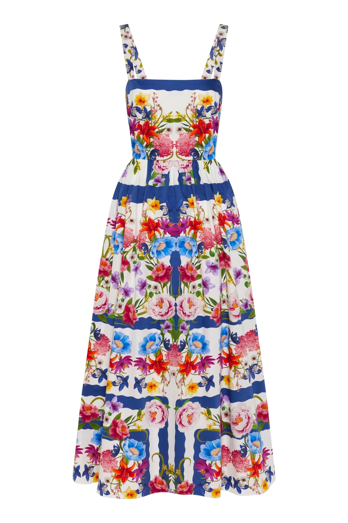 Ninet Cotton Maxi Dress in Antheia Placement | Over The Moon