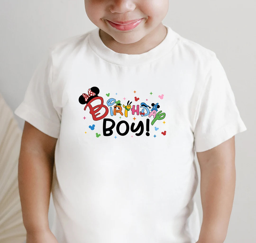 Disney Birthday Shirt Disney Shirts Birthday Boy Toddler Shirt - Etsy | Etsy (US)