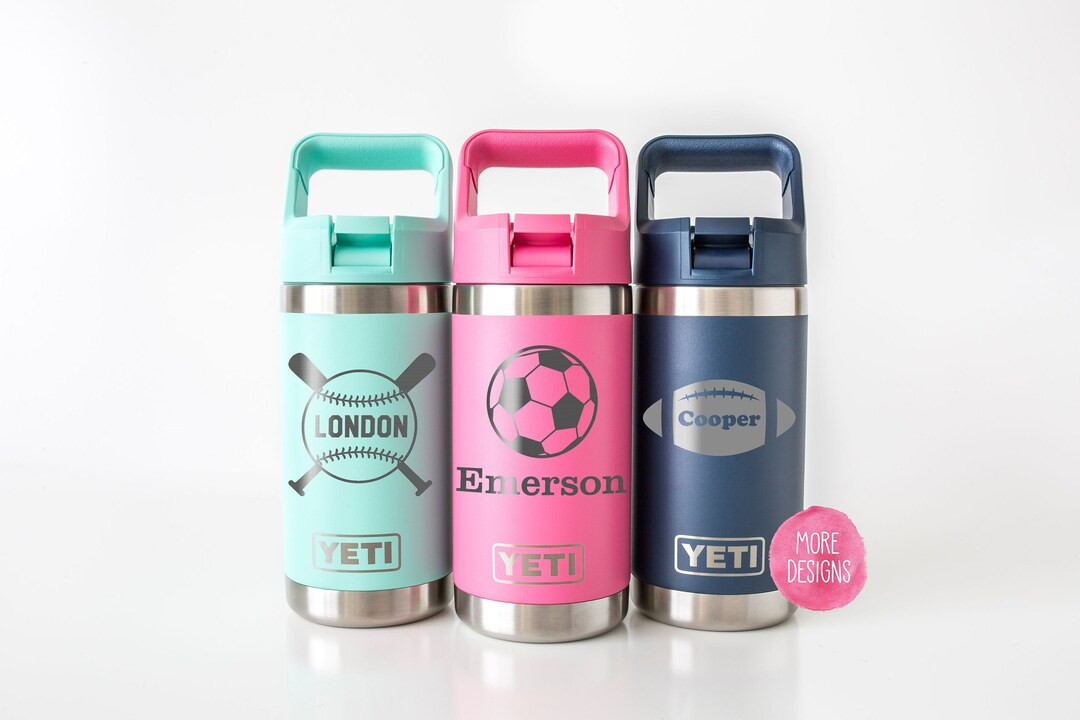 Personalized Yeti Jr. Kids Water Bottle: Engraved Stainless Steel Tumbler | Etsy (US)