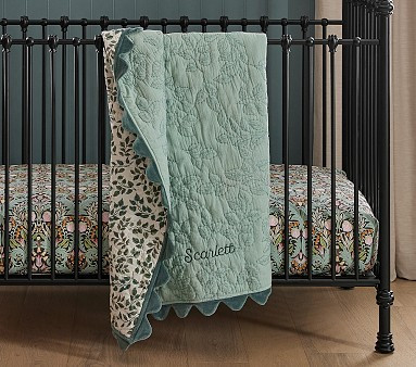 Chris Loves Julia Floral Vines Baby Quilt | Pottery Barn Kids