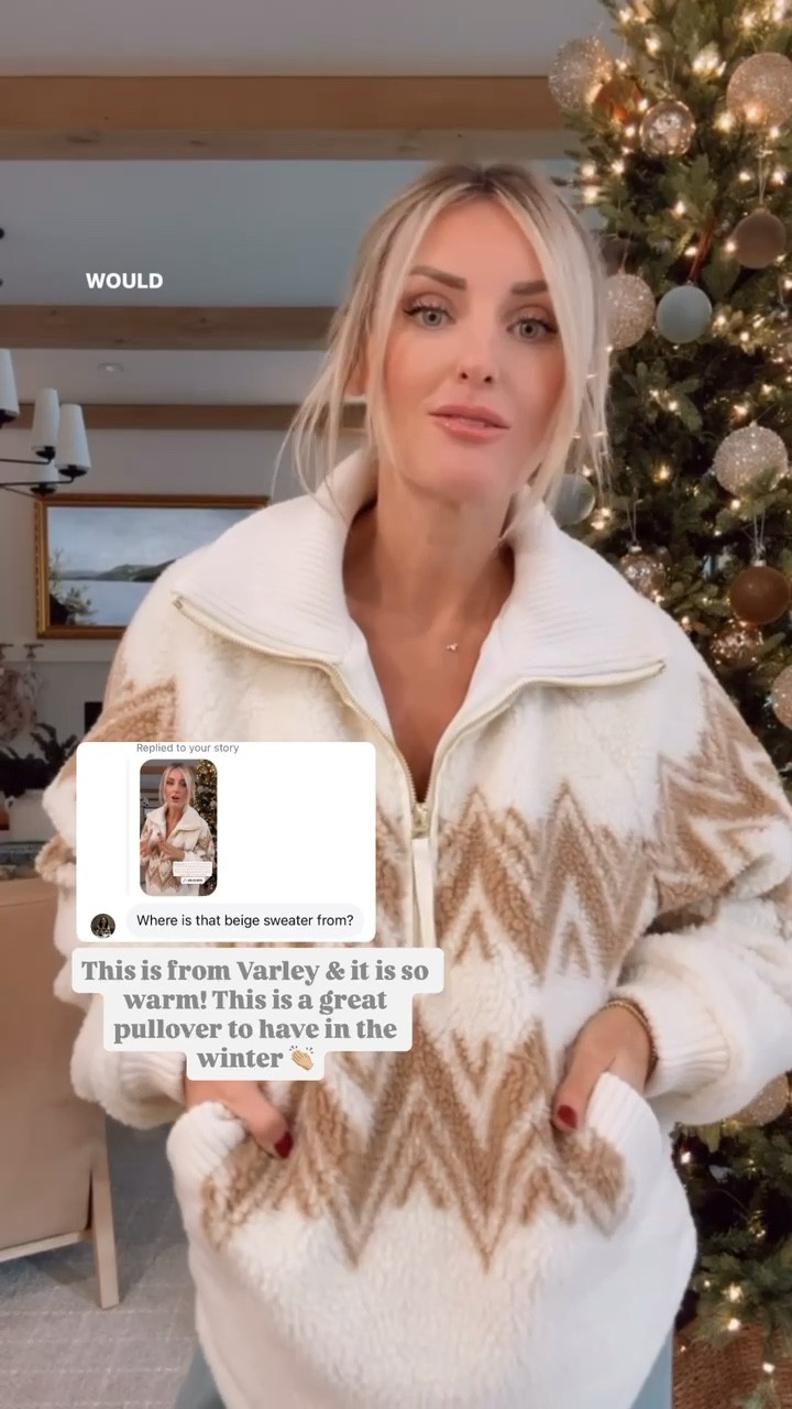 This fair isle Sherpa fleece pullover is so cute for the winter! Varley truly has the best lounge & athleisure wear! This would be perfect to take with you to the mountains if you have a trip planned this fall/winter!

Loverly Grey, Sherpa fleece pullover, Varley, pullover, gift ideas for her, athleisure, mountain outfit 

#LTKStyleTip #LTKGiftGuide