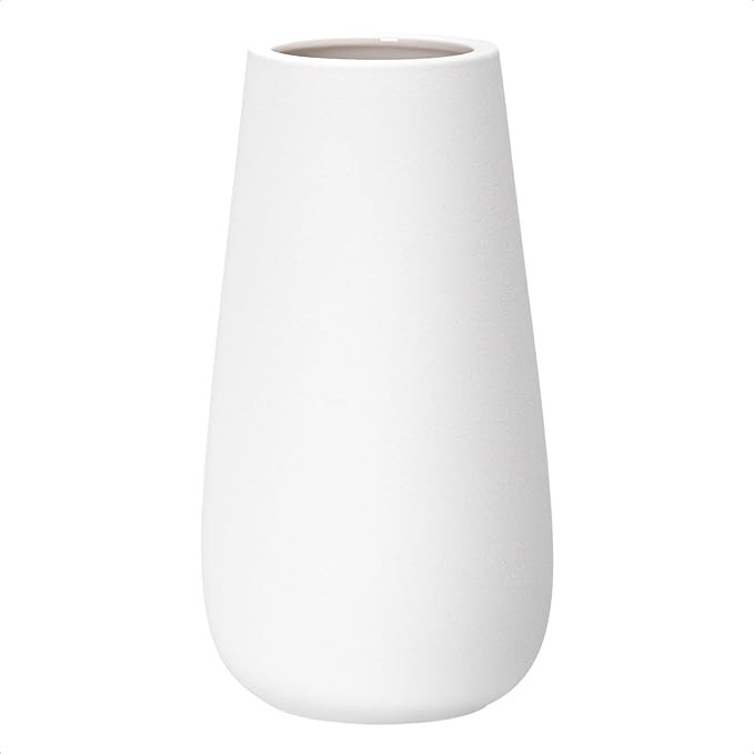 Amazon.com: D'vine Dev 10 Inch Ivory Elegant Oval Ceramic Vase for Flowers, Home Décor Vase with... | Amazon (US)
