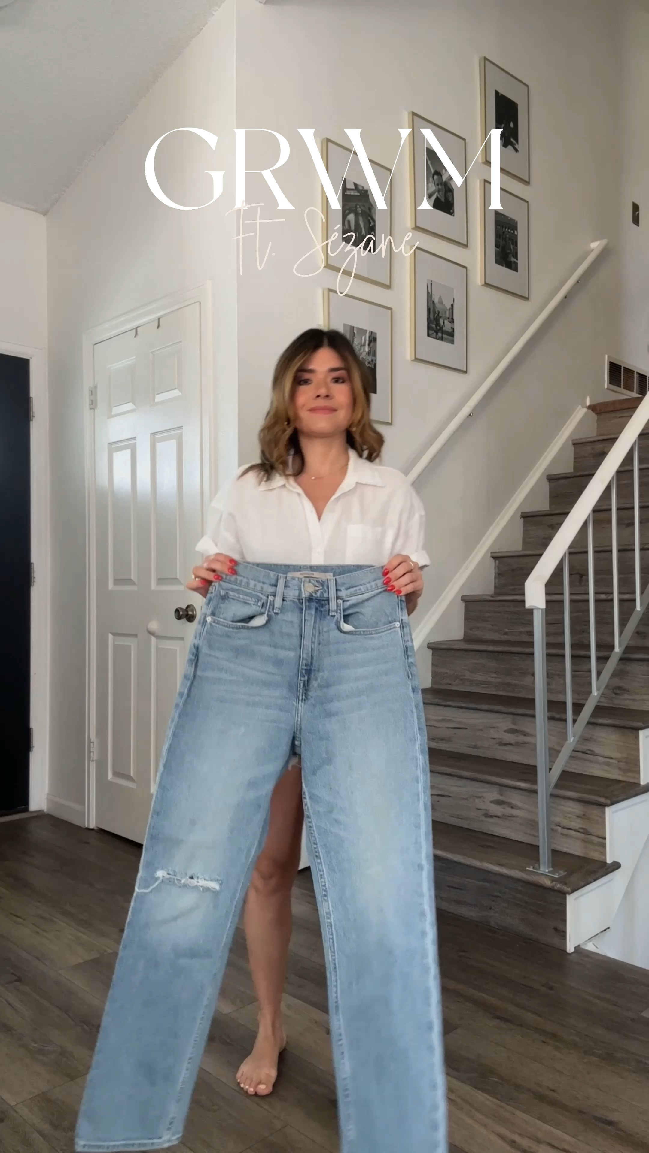 GRWM! Ft the prettiest crocheted Sézane top!
Top size xs
Jeans size 24 ( use code “carolina25” for 25% off! 
Blazer size xs

#LTKfindsunder100 #LTKstyletip #LTKfindsunder50