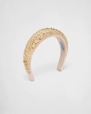 Satin headband | Prada Spa US