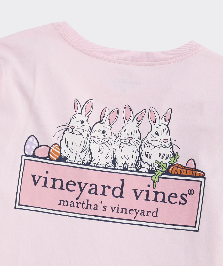 Girls' Bunny Logo Box Long-Sleeve Pocket Tee | vineyard vines