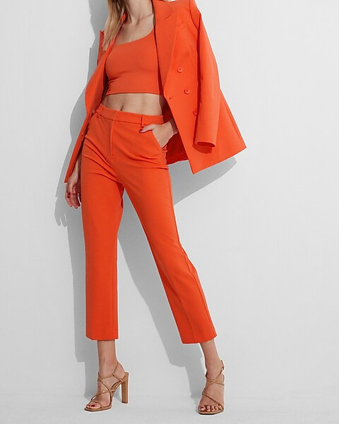 Conscious Edit Super High Waisted Cropped Straight Pants | Express