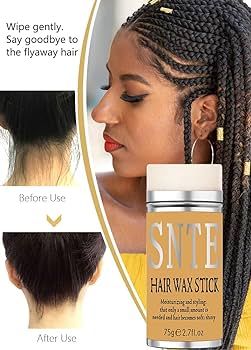 Hair Wax Stick, Wax Stick for Hair Slick Stick, Hair Wax Stick for Flyaways Hair Gel Stick Non-gr... | Amazon (US)