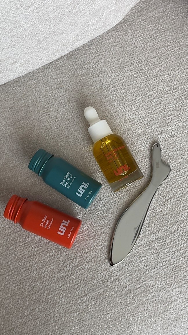 The Body Routine Kit is a weightless, spa-inspired body routine by Uni Marine Complex. 
Featuring: Skin Shield Body Wash, 24-Hour Body Serum, and Golden Microalgae Body Oil, it delivers hydrating, refined toning and rejuvenation you can feel and see complete in a ready-to-gift set.

#LTKSaleAlert #LTKselfcare #LTKBeauty