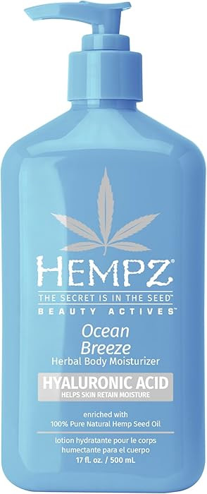 Hempz Body Lotion - Ocean Breeze Limited Edition Daily Moisturizing Cream, Shea Butter, Aloe, Bod... | Amazon (US)