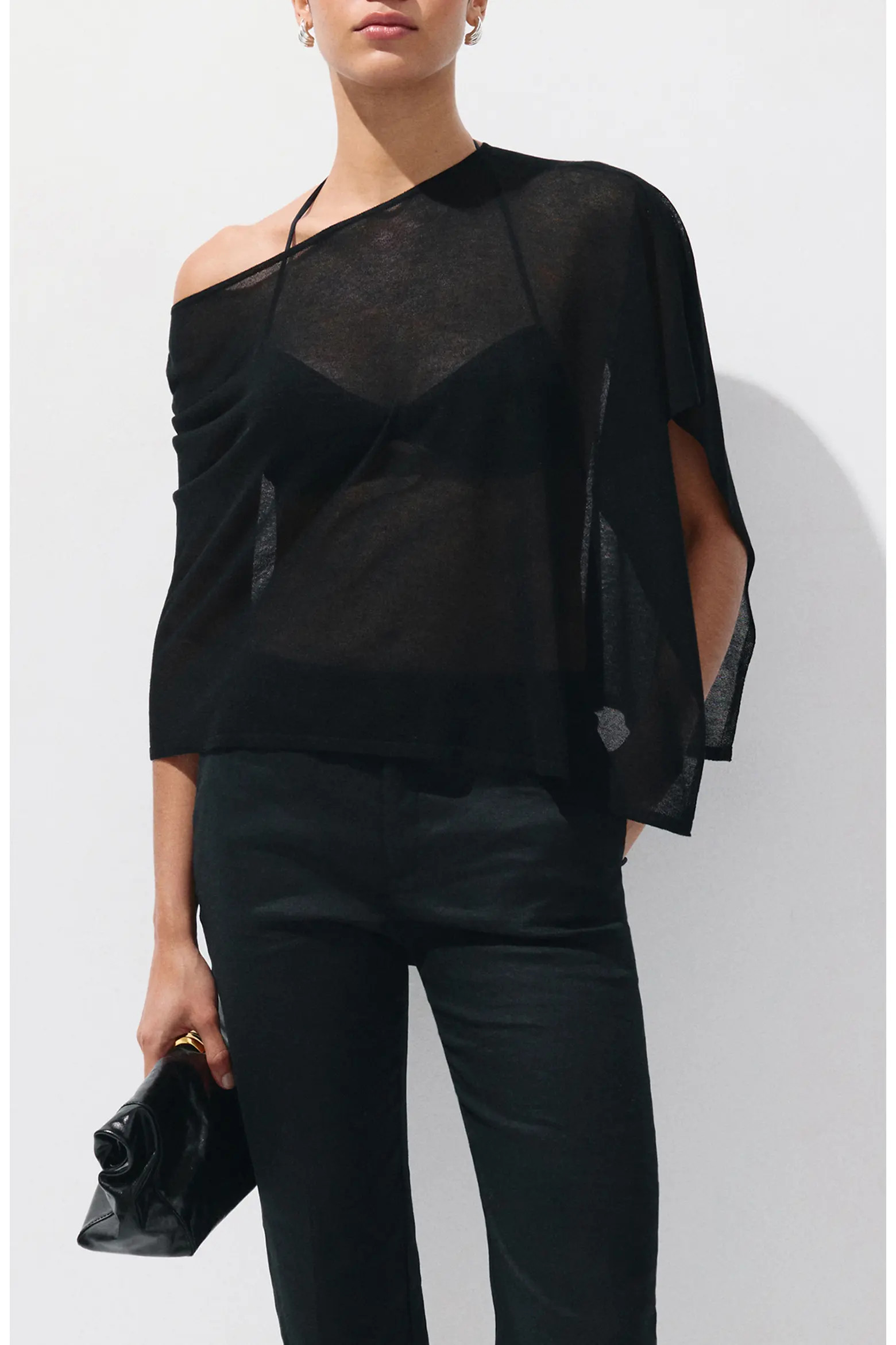 MANGO Asymmetrical Knitted Cape (Women) | Nordstrom | Nordstrom