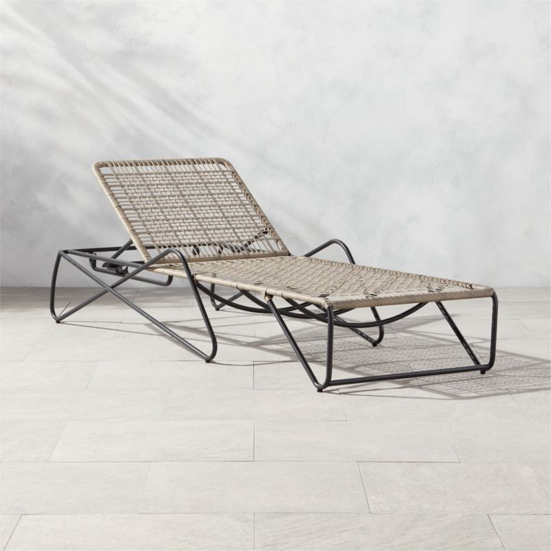 Massima Wicker Modern Outdoor Chaise Lounge + Reviews | CB2 | CB2