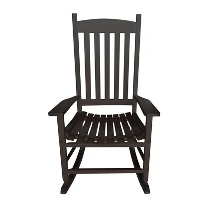 Mainstays Outdoor Wood Slat Rocking Chair | Walmart (US)