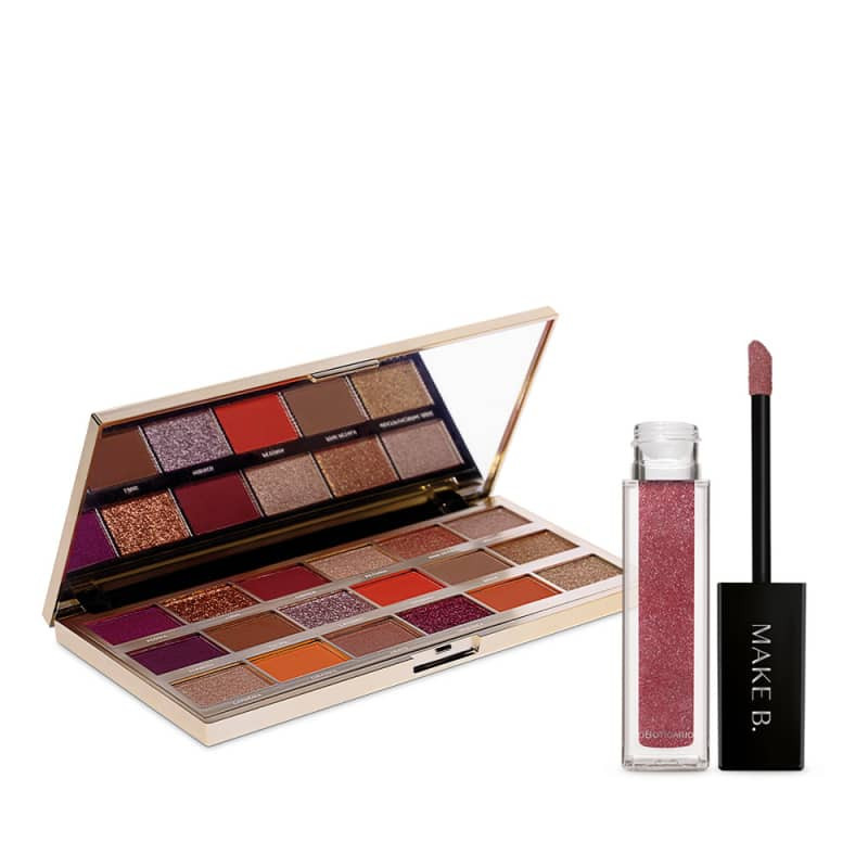 Kit o Boticário Make B. Palette Multifuncional + Batom Líquido Rosa Platinum (2 Produtos) | Beleza Na Web (BR)