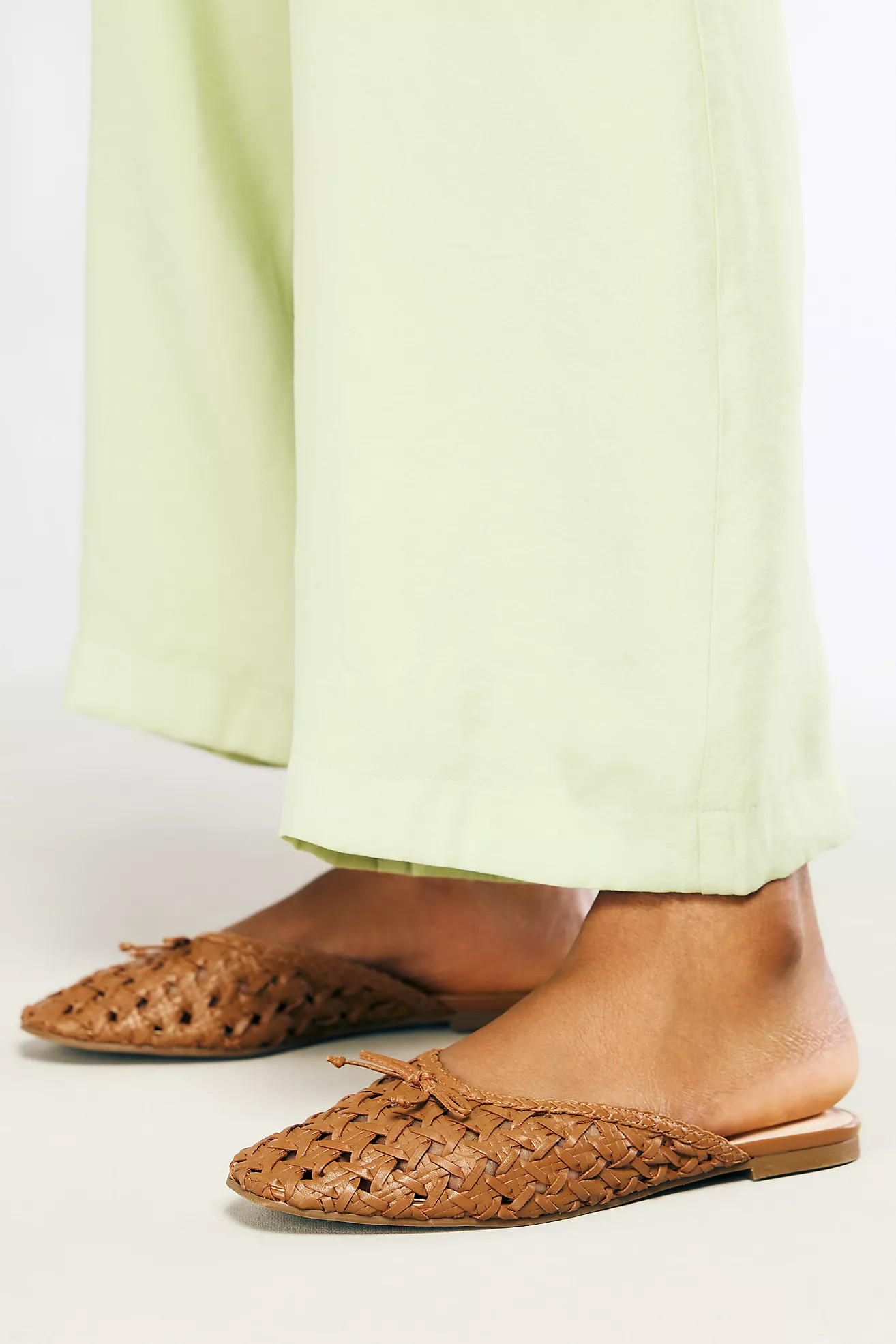By Anthropologie Woven Leather Mules | Anthropologie (US)