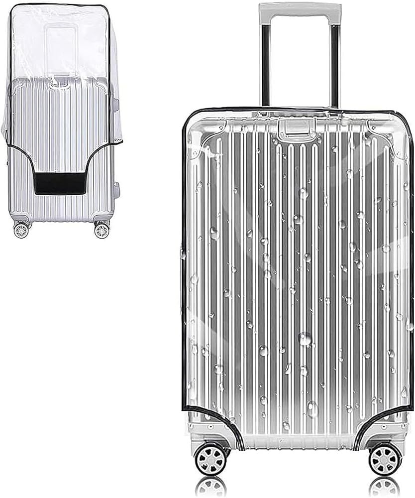Clear PVC Suitcase Cover Protectors 28 Inch Luggage Cover for Wheeled Suitcase (28''(24.80''H x 1... | Amazon (US)