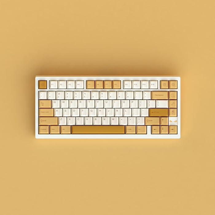 Cute Shiba Inu Keycaps PBT for Mechanical Keyboard Cherry Profile Keycaps Set Animal Dog Yellow W... | Amazon (US)