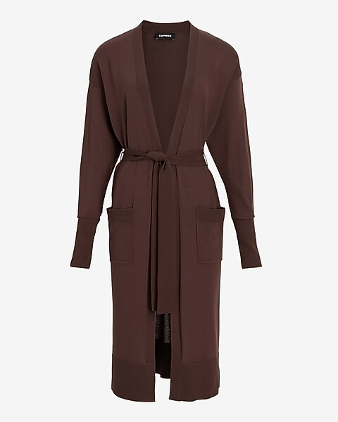 Tie Belted Duster Cardigan | Express