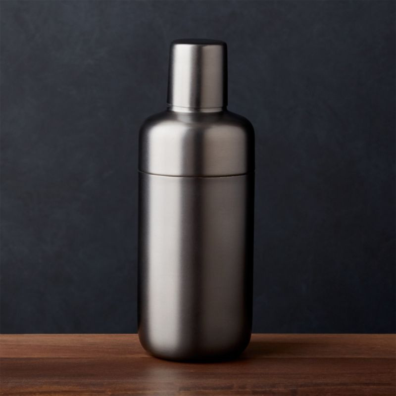 Fenton Graphite Cocktail Shaker + Reviews | Crate & Barrel | Crate & Barrel