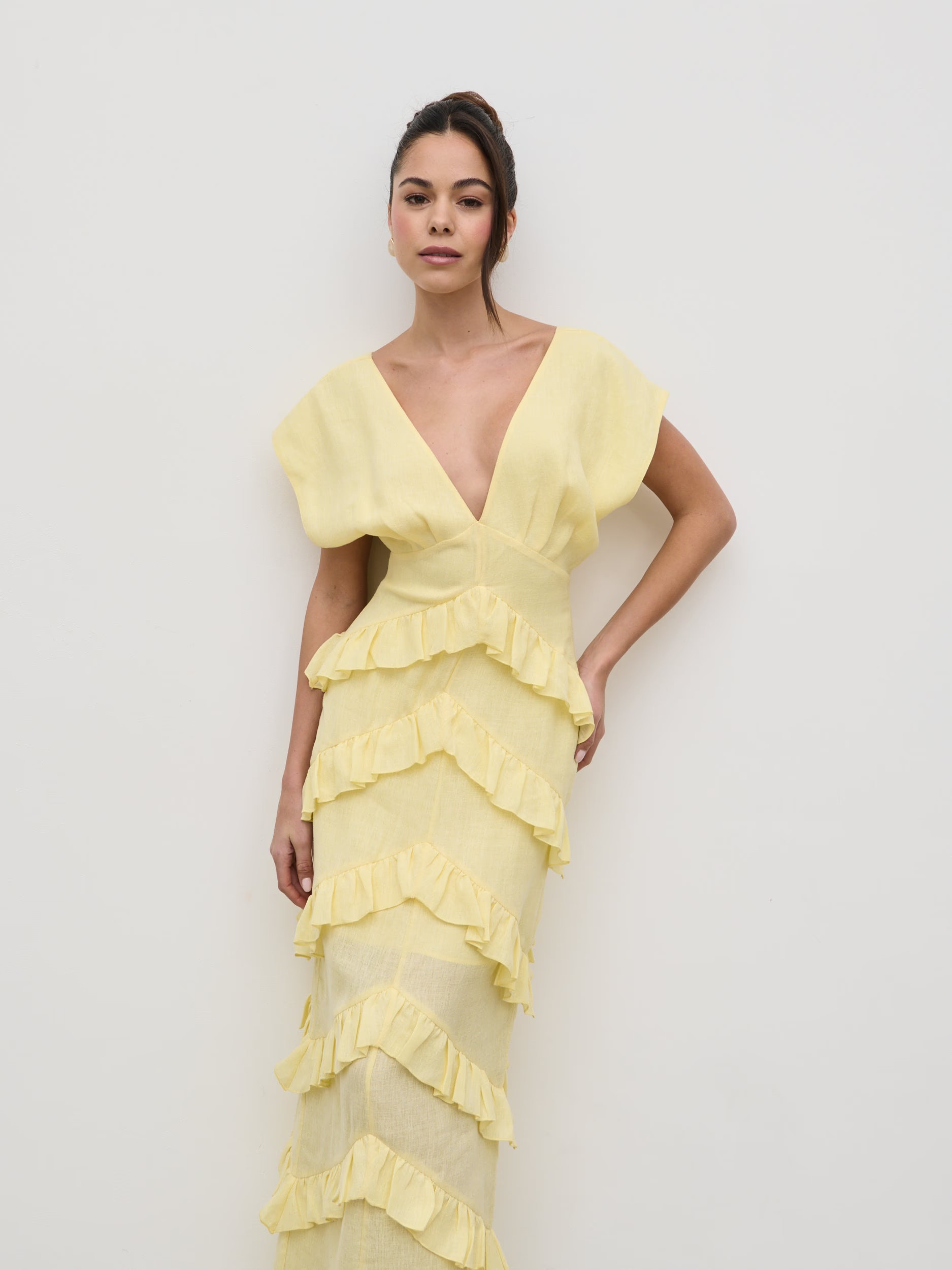 Tamsin Ruffle Dress | Pretty Lavish (UK)
