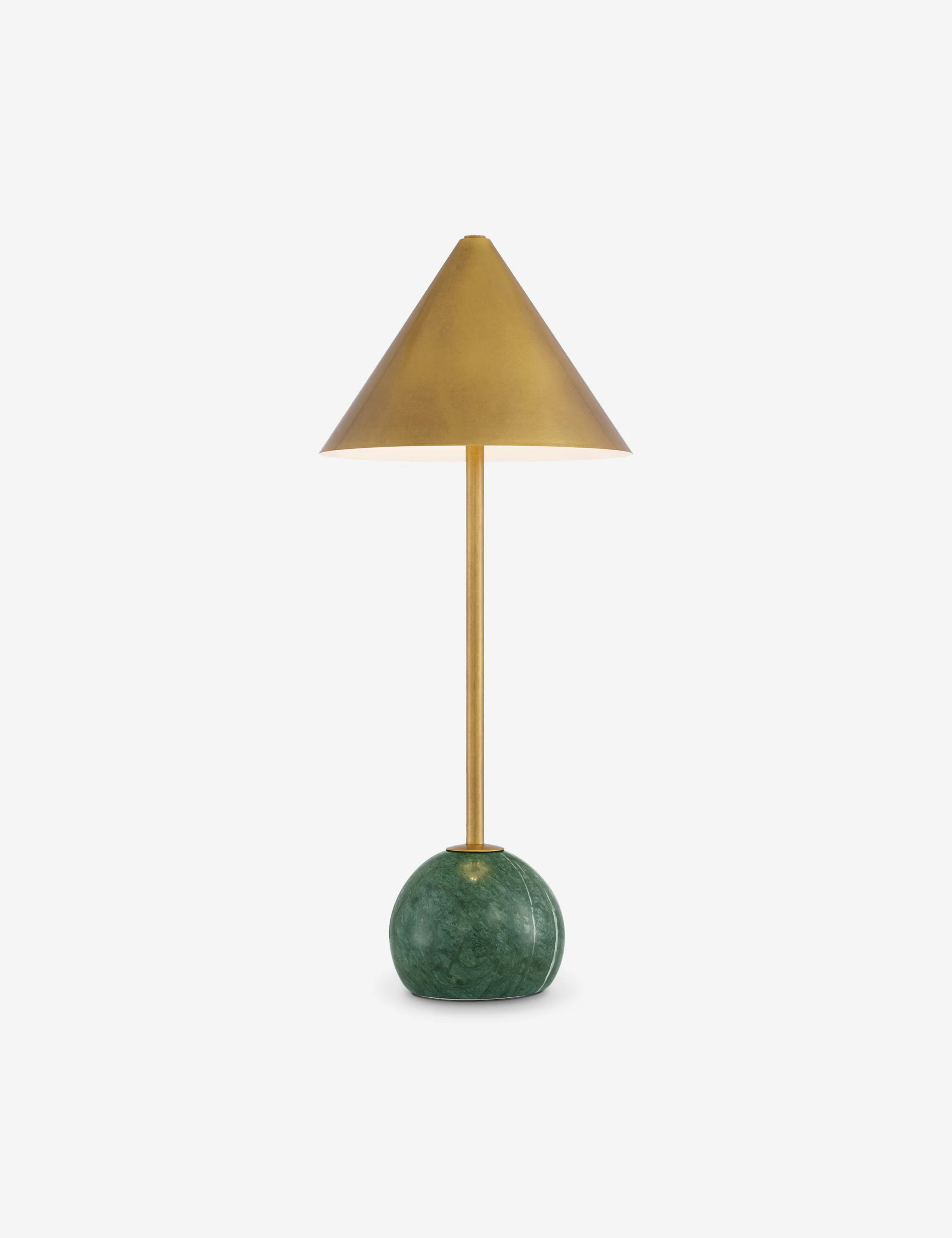 Bolle Cordless Table Lamp, Antique Brass | Lulu and Georgia 