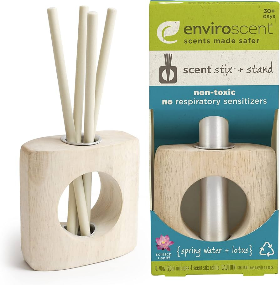 Enviroscent Non-Toxic Scented Stix Diffuser (2-Piece Set) Room & Home Air Freshener Kit (Spring W... | Amazon (US)