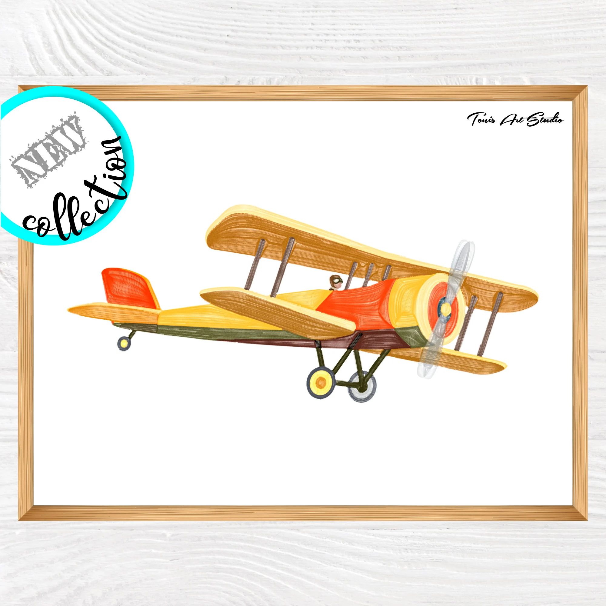 Airplane Watercolor Nursery Wall Art Airplane Wall Art Print | Etsy | Etsy (US)