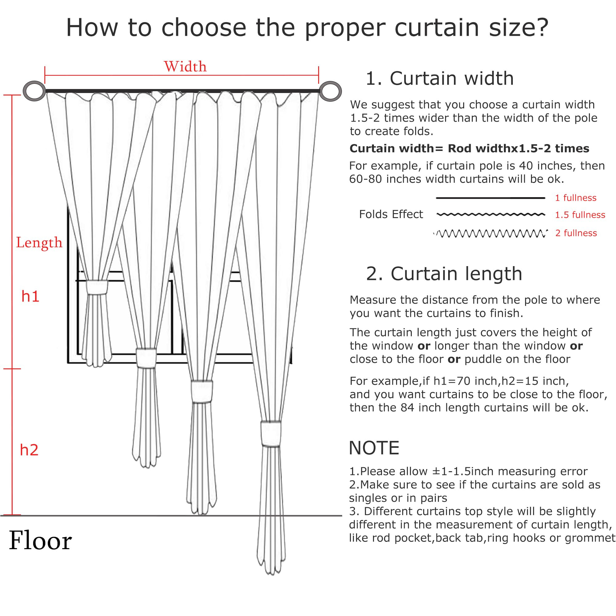 Vision Home Natural Pinch Pleated Full Blackout Curtains Linen Blended Room Darkening Window Curt... | Amazon (US)