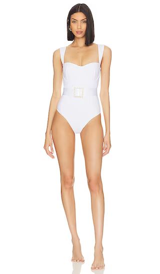 Dina One Piece in White | Revolve Clothing (Global)