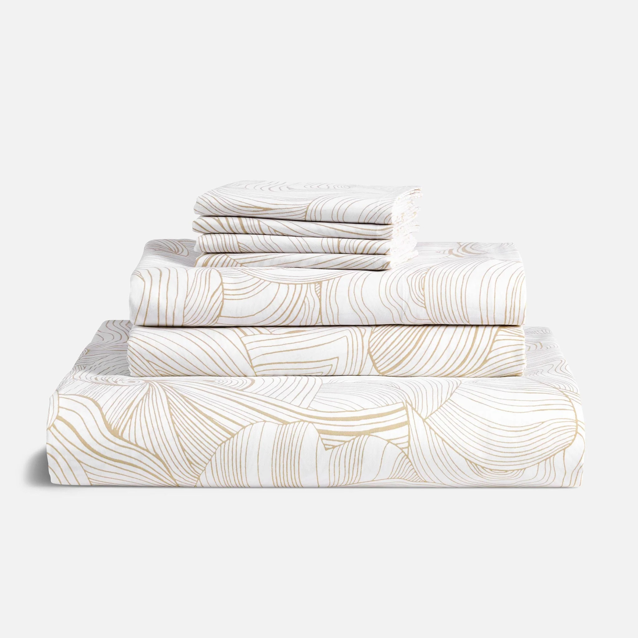 Brooklinen Luxe Sateen Hardcore Sheet Bundle - Pebble size King | Brooklinen