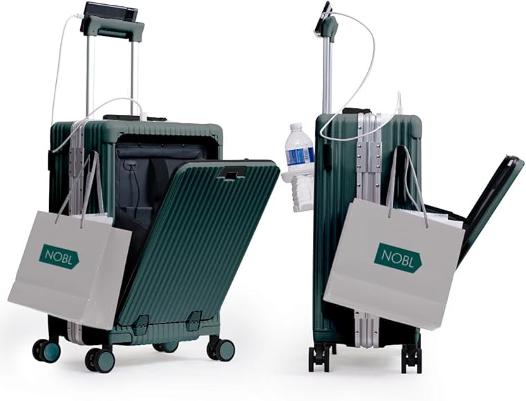 Nobl Travel Zipperless Carry On Suitcase - Noble Travel Suitcase Unbreakable Carry On Luggage 22x... | Amazon (US)