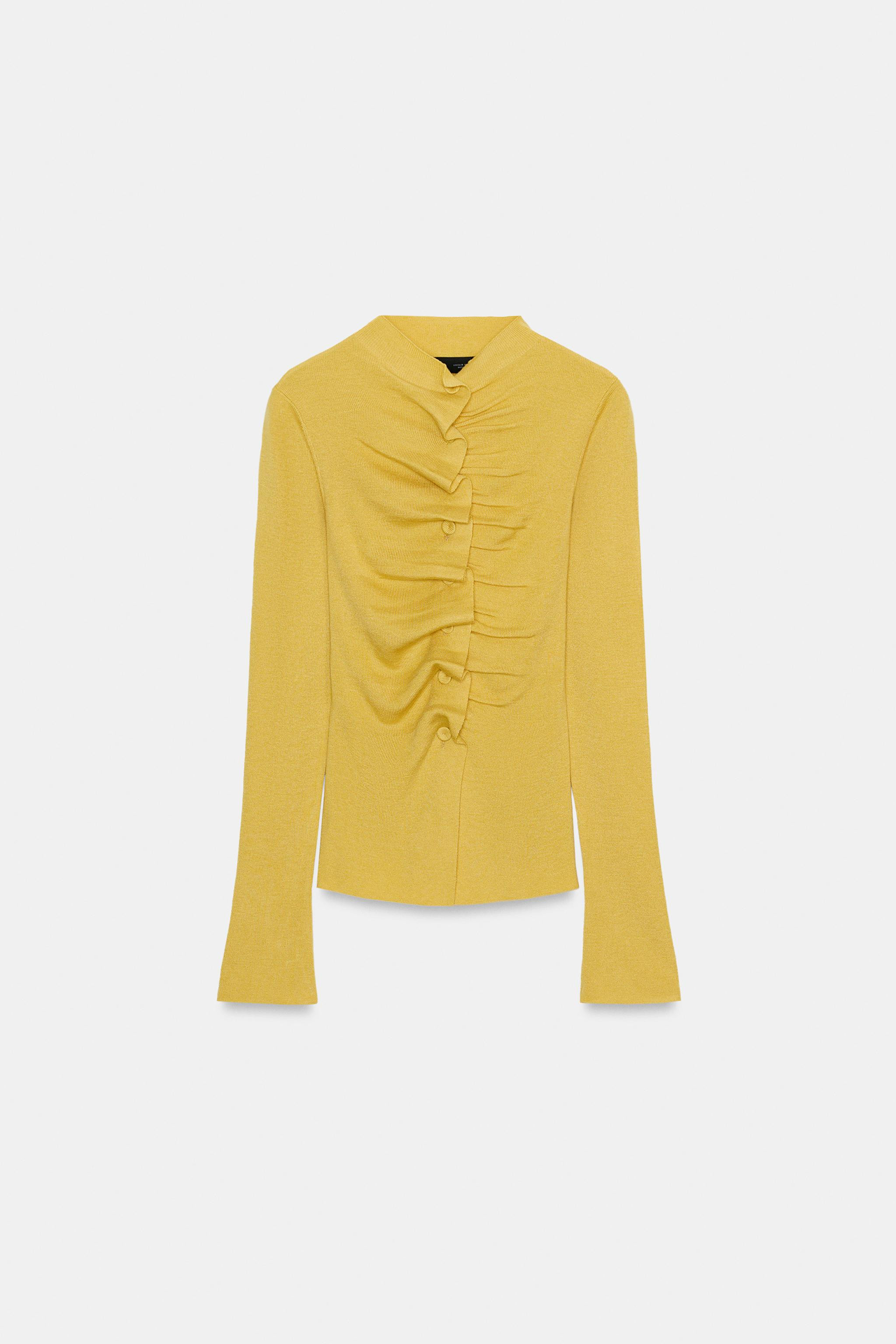 DRAPED KNIT JACKET | Zara Canada