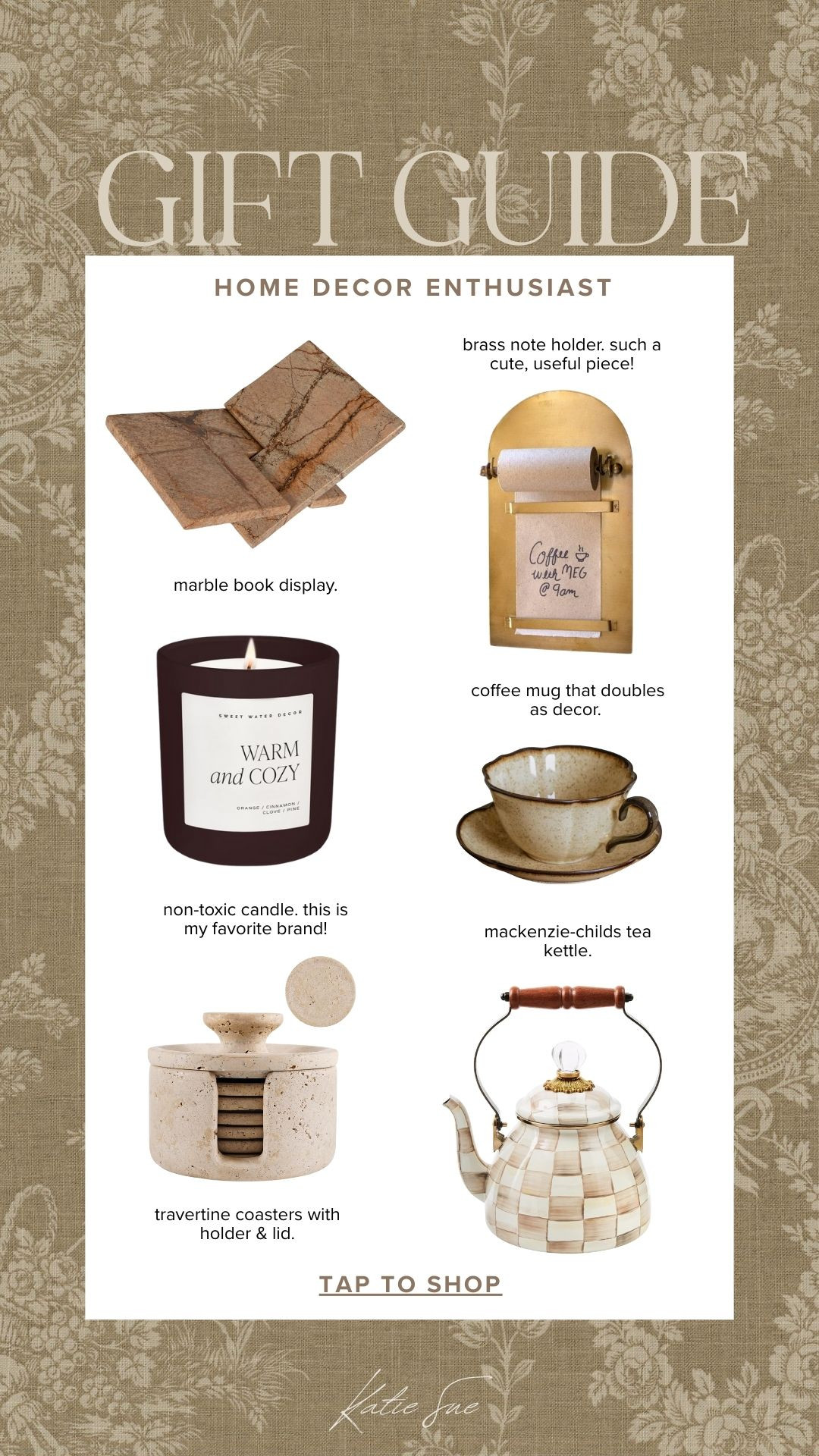 GIFT GUIDE: for the home decor interiors enthusiast.  

 #LTKGiftGuide #LTKHoliday #LTKHome