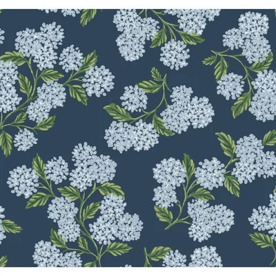 Rifle Paper Co. Hydrangea 27' x 27" Wallpaper | Wayfair North America