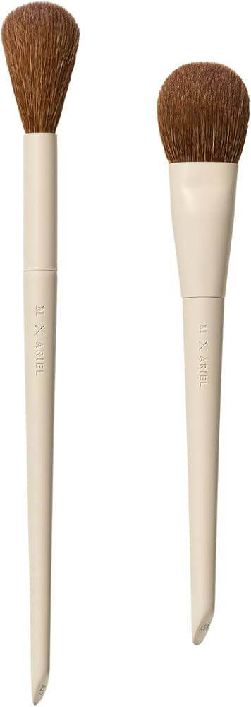 Morphe x Ariel Cheek Essentials Duo - Makeup Brush Set Including A58 Signature Cream Contour & A2... | Amazon (US)