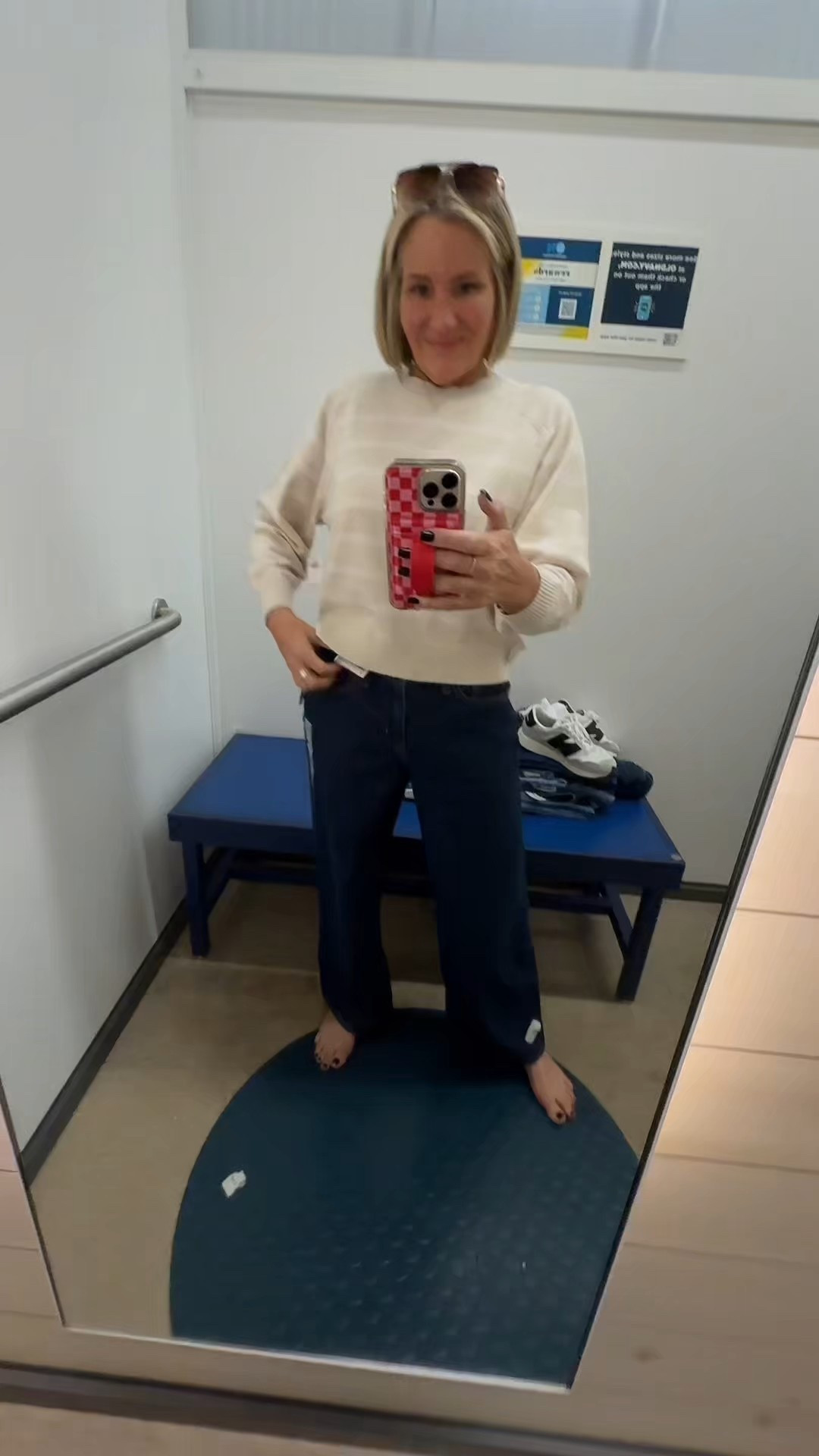 Spring wide leg jeans outfit 🤍🌸

SoSoft Lite cropped crew neck sweater in pink stripe — lightweight, soft knit, true to size.

Paired with high-waisted baggy wide-leg stretch jeans (Aubrieta wash). Relaxed fit, high rise, on-trend and flattering.

True to size: Wearing size 4 regular in the jeans. I sized  up to M in the sweater for a more oversized fit.  

Also linking more sweater colors + additional denim washes below. 🤍

wide leg jeans, high waisted denim, spring outfit ideas, casual chic outfit, affordable fashion finds, capsule wardrobe style.

#LTKgrwm #LTKootd #LTKdayinmylife