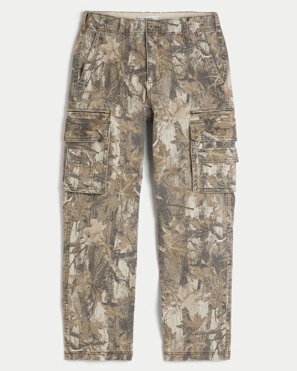 Men's Heavyweight Loose Camo Cargo Pants | Men's | HollisterCo.com | Hollister (US)