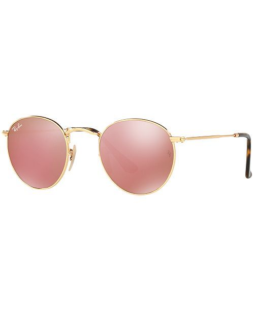 Sunglasses, RB3447N ROUND FLAT LENSES | Macys (US)