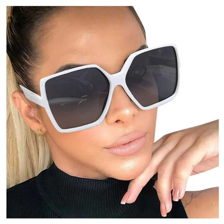 iHPH7 Oversized Square Sunglasses for Women, Oversized Shades Retro Vintage Sunglasses Big Sun Gl... | Walmart (US)