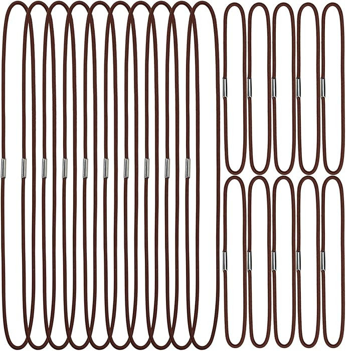 Travel Notebook Elastic Bands for Refillable Travel Journals Planners, Two Sizes, Pack of 20 (Bro... | Amazon (US)