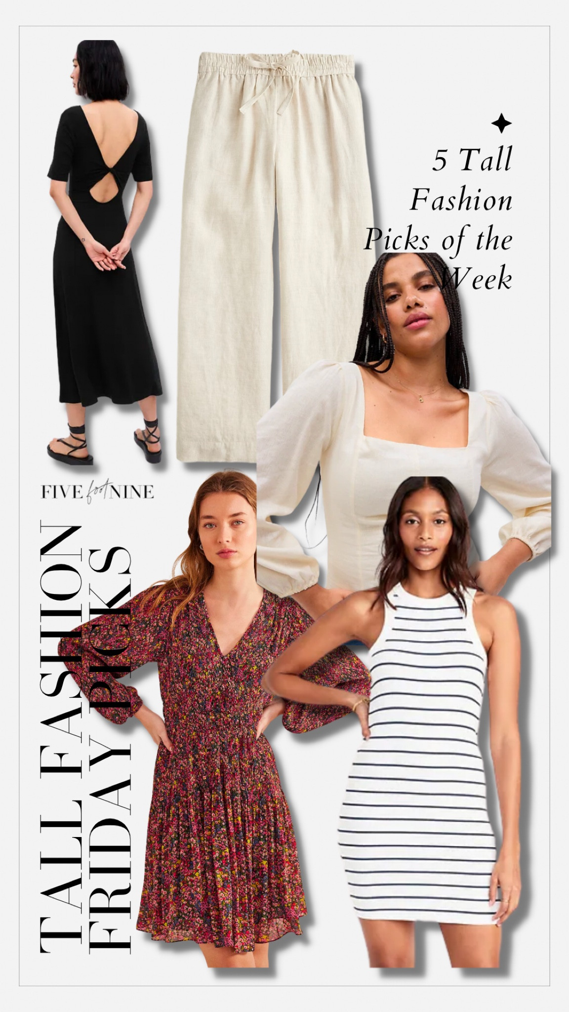 Tall fashion, linen pants, black maxi dress, floral dress, striped dress, spring clothes

#LTKsalealert #LTKunder100