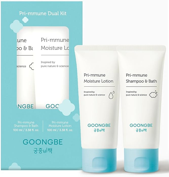 GOONGBE Baby Skincare Duo Set - Korean Baby Skincare & Bath Time Essentials - Shampoo & Bath, Moi... | Amazon (US)