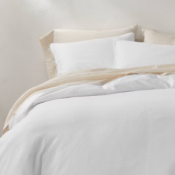 Heavyweight Linen Blend Duvet & Pillow Sham Set - Casaluna™ | Target