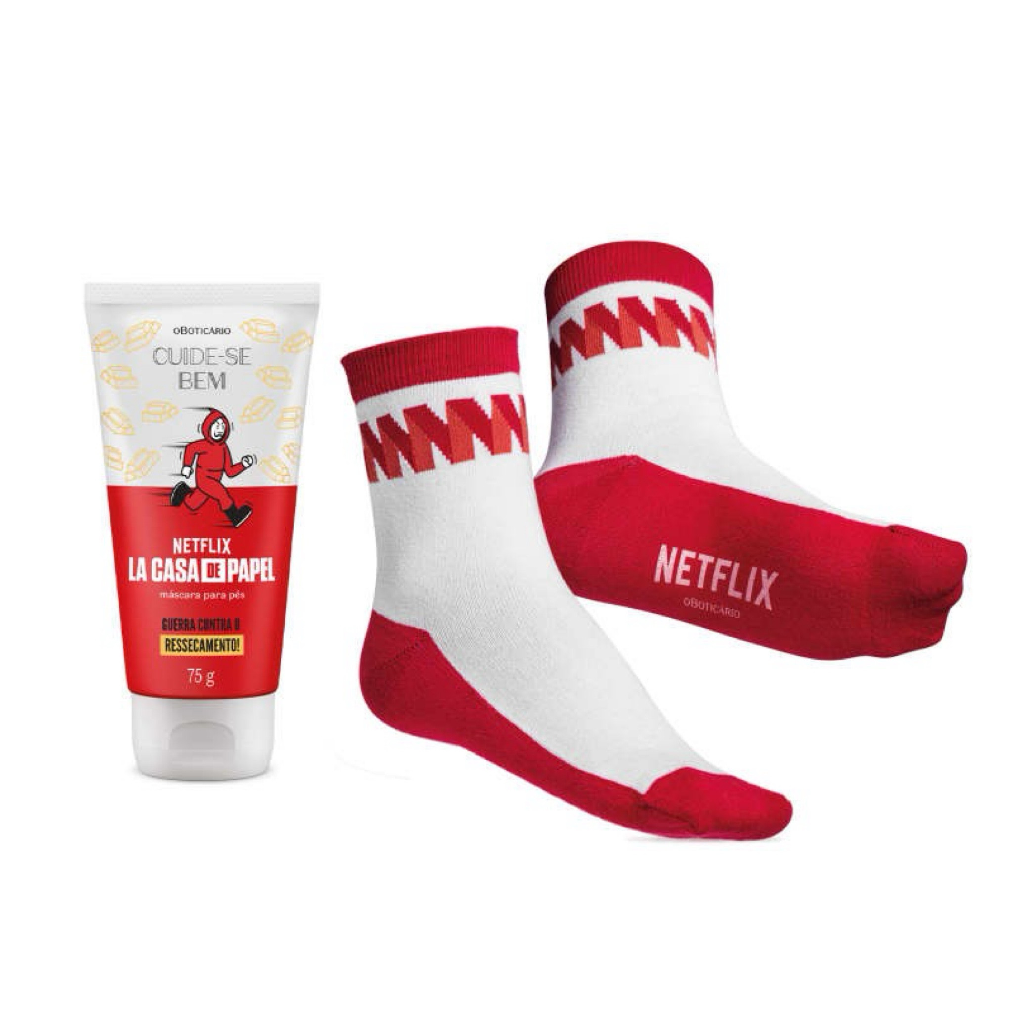 Combo Mega Hidratação Netflix: Máscara Para Os Pés Cuide-se Bem La Casa de Papel 75g + Meia Netflix

#LTKbeauty #LTKbrasil